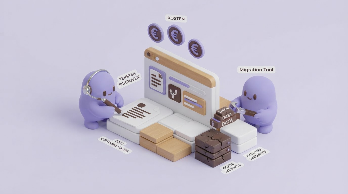 Wat kosten nieuwe teksten en contentmigratie?